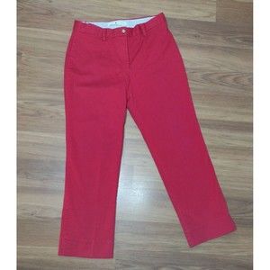 Tommy Hilfiger STRETCH  Red Ankle Chinos Pants Womans Size 8